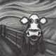 Study Of The Moo - Mounted