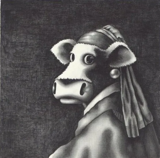 The Cow With The Pearl Earring The Cow With The Pearl Earring