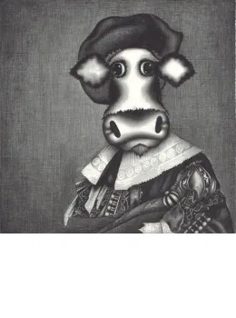 Study Of The Laughing Cowvalier - Mounted