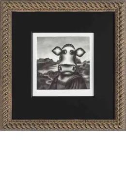 Study Of The Moona Lisa - Framed