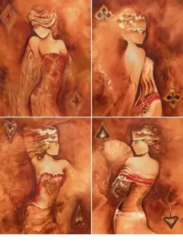 Regal Splendour Set of 4 - Mounted