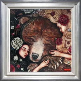 Snow White & Rose Red - Framed