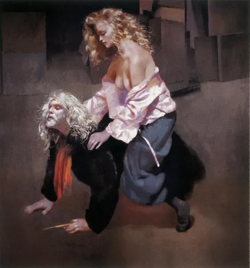 Painter With Lisa - Mounted Painter With Lisa - Mounted