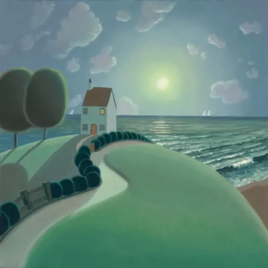 The House By The Sea - Canvas With Slip