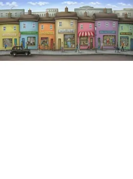Hustle And Bustle - Canvas - Framed