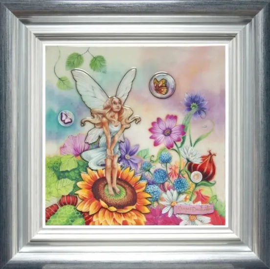 Tinker Bell - Silver-Blue Framed Tinker Bell - Silver-Blue Framed