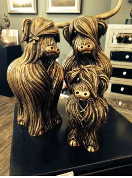 The McMoo Family - Set Of 3 - Bronze