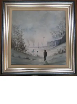 Its Starting To Snow Again - Original - Framed