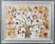 Tree Of Life - Oriental Gold - Silver-Blue Framed