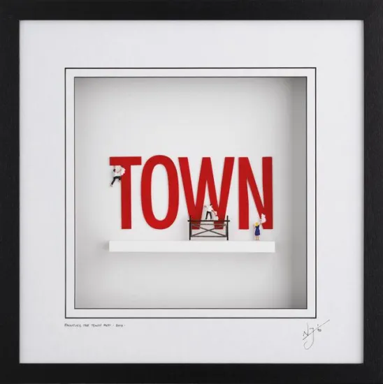 Painting The Town Red - Framed Painting The Town Red - Framed