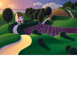 Lavender Sunset - Canvas With Slip