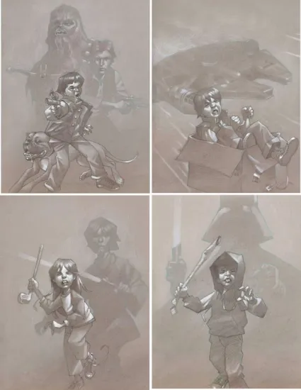 Star Wars - Sketch Collection - Mounted Star Wars - Sketch Collection - Mounted