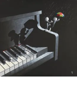 Singing In The Rain - Canvas - Board Only