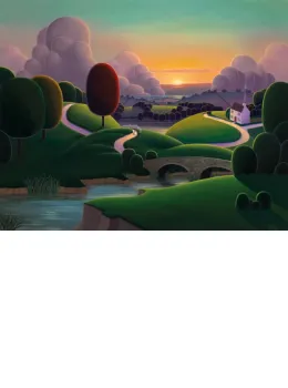 When The River Meets The Sea - Canvas With Slip