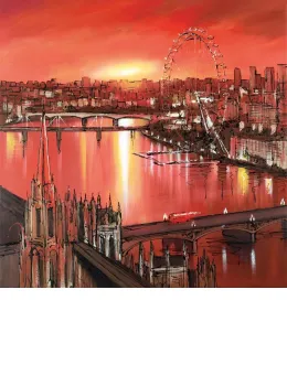 Londons Last Light - Box Canvas