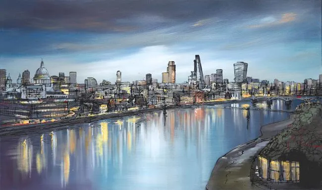 Still Thames - Box Canvas Still Thames - Box Canvas