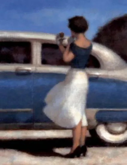 Blue Skies III - On Canvas