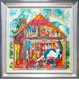 Alice In William Rabbits House - Deluxe - Framed