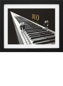 Duo - Canvas - Black Framed