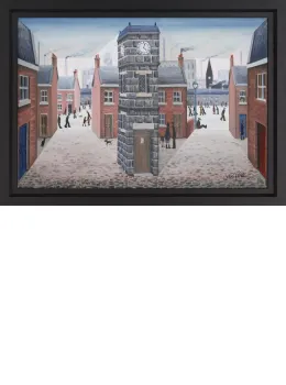 All Around The Clock Tower - Framed