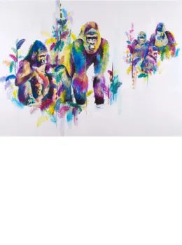 Gorillas in the Mist - Framed