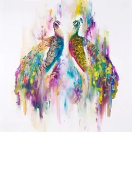 Totum (Peacock Pair) - Framed