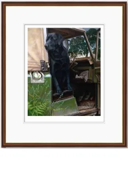 In The Driving Seat - Dark Wood Framed