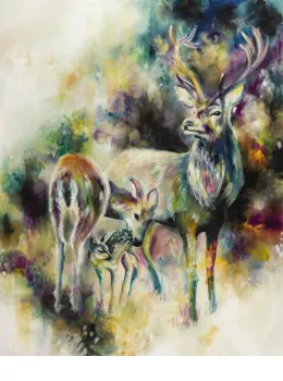 Eminence (Stag Family) - Framed