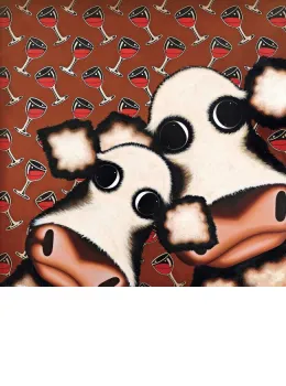Bovine O'Clock - Selfie - Box Canvas