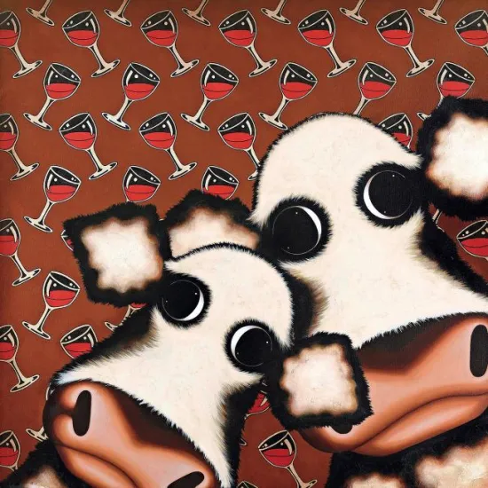 Bovine O'Clock - Selfie - Box Canvas Bovine O'Clock - Selfie - Box Canvas