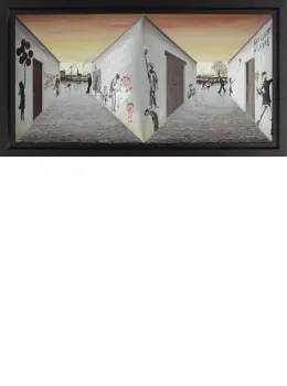 Banksy Was Here - Framed