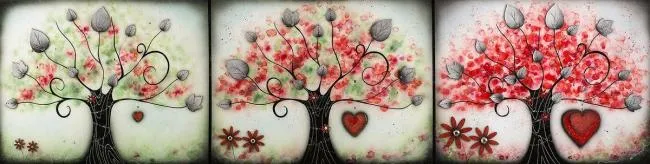 Love Blossoms - Black Framed