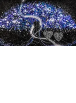 The Power Of Love Purple - Large - Black Framed