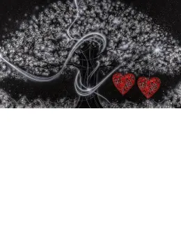 The Power Of Love Silver - Large - Black Framed