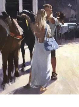White Dress - Mounted