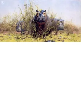 Sunday Best - Hippos - Mounted