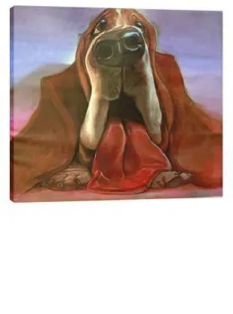 Watson - Basset Hound - Box Canvas
