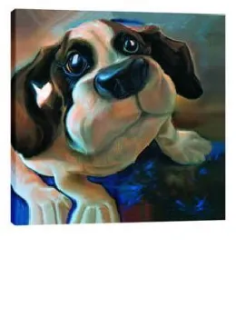 Oscar - Beagle - Box Canvas