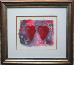 Belonging I (Felt Art) - Original - Framed