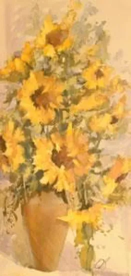Sunflowers - Mounted
