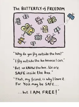 The Butterfly Of Freedom - Print only