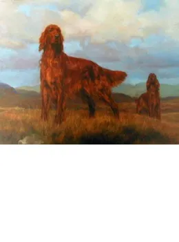 Teamwork - Irish Setter - Mounted