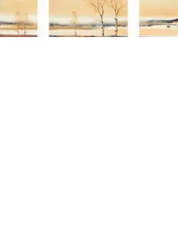 Autumn Afternoon (Triptych) - Mounted