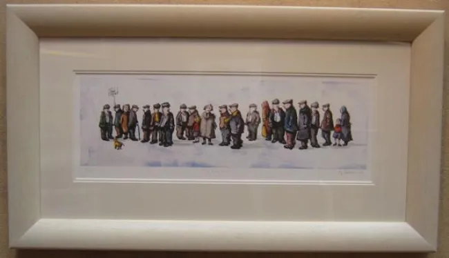 The Long Wait - White Frame