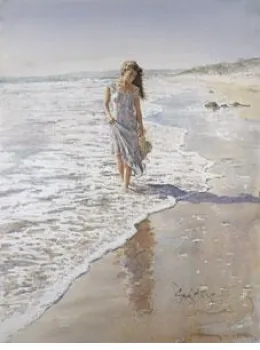 Reflections In The Sand - Mounted