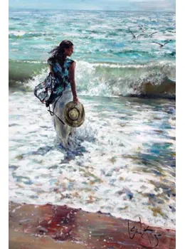 Wave Of light - Unstretched Canvas