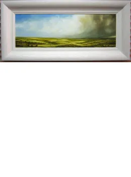 Golden Landscape - Original - Framed