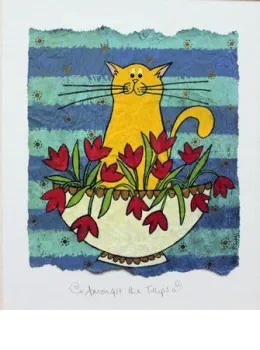 Amongst The Tulips - Mounted