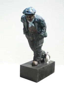 One Man & His Dog - Sculpture
