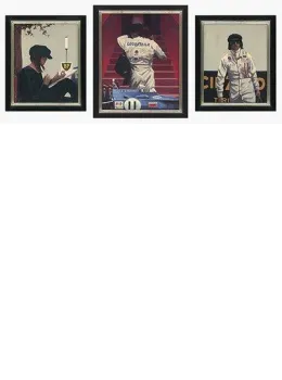 Tension, Timing, Triumph - Monaco '71 - Black Framed